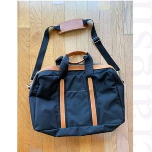 Leather overnight weekender duffel bag Madewell